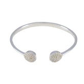 Scarlett Luxury White Bangle Bracelet for Elegant Style White CZ White